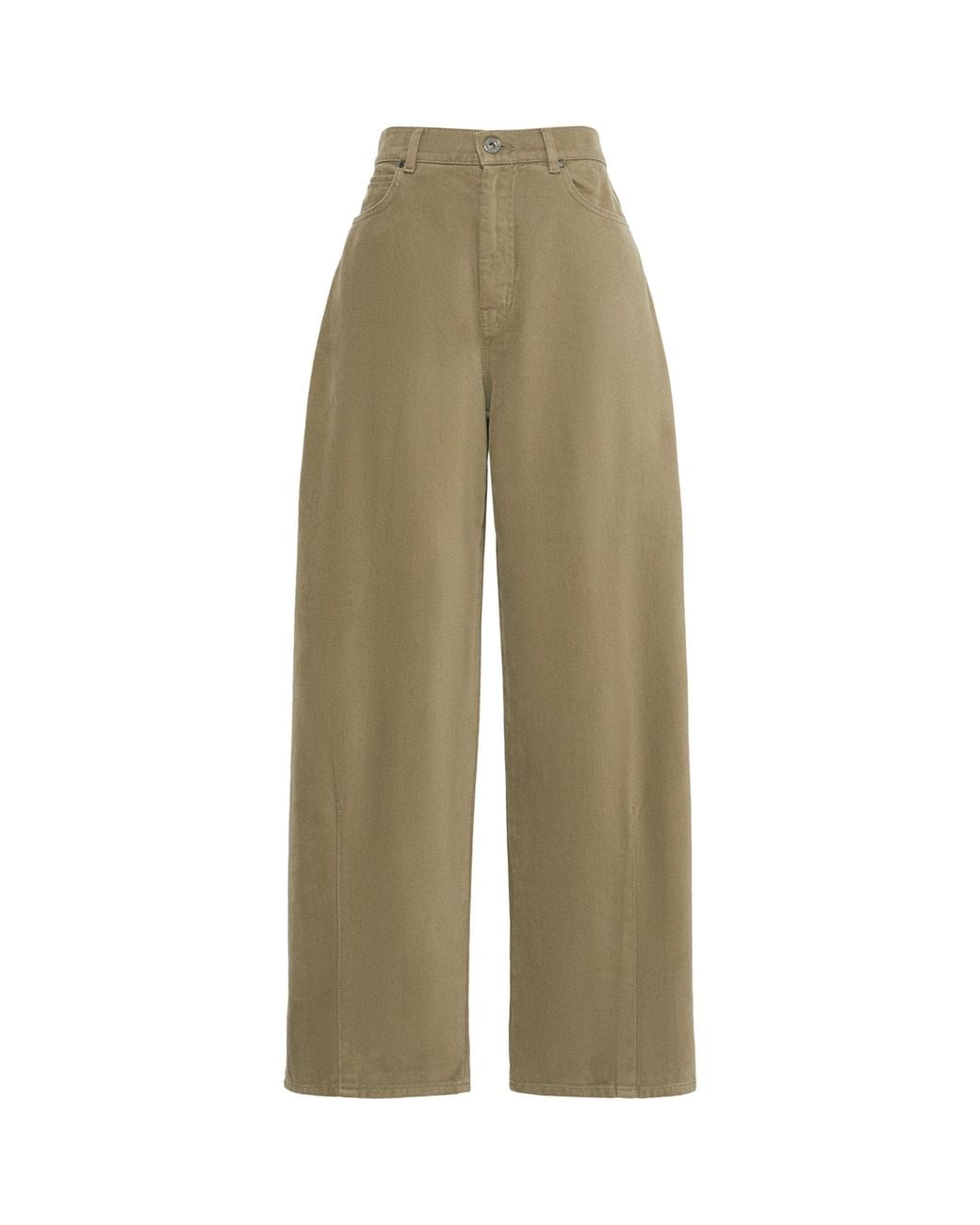 Weekend by Maxmara Green Slouchy Wide-Leg Jeans