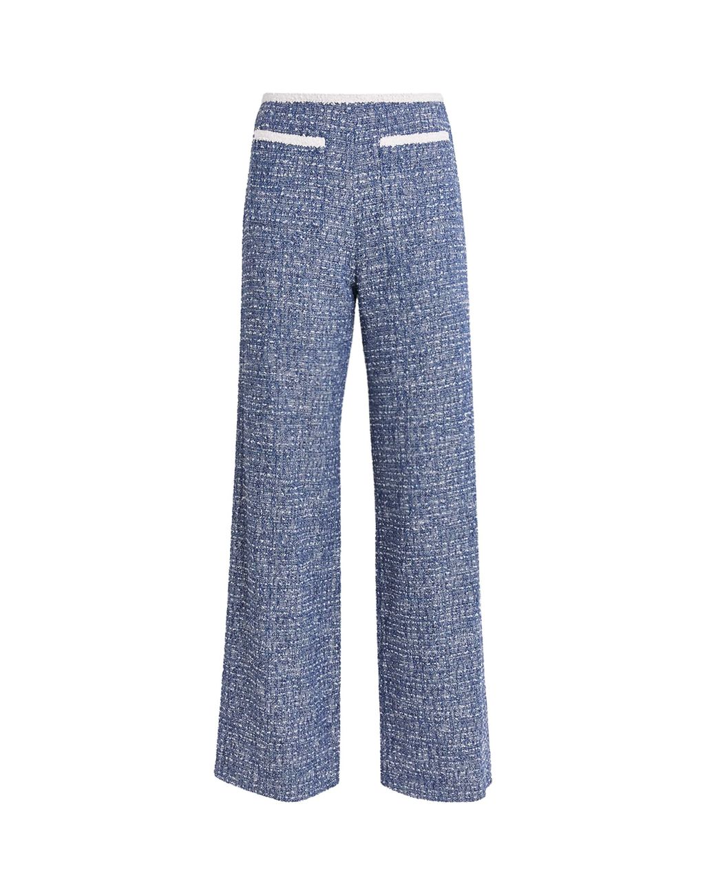 Maje Blue Bouclé Tweed Trousers