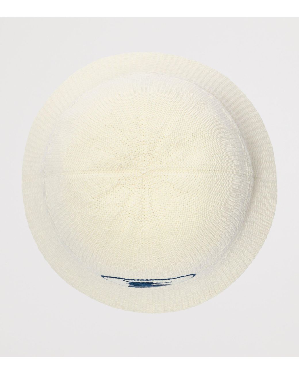 Burberry White Knitted Knight Bucket Hat for men