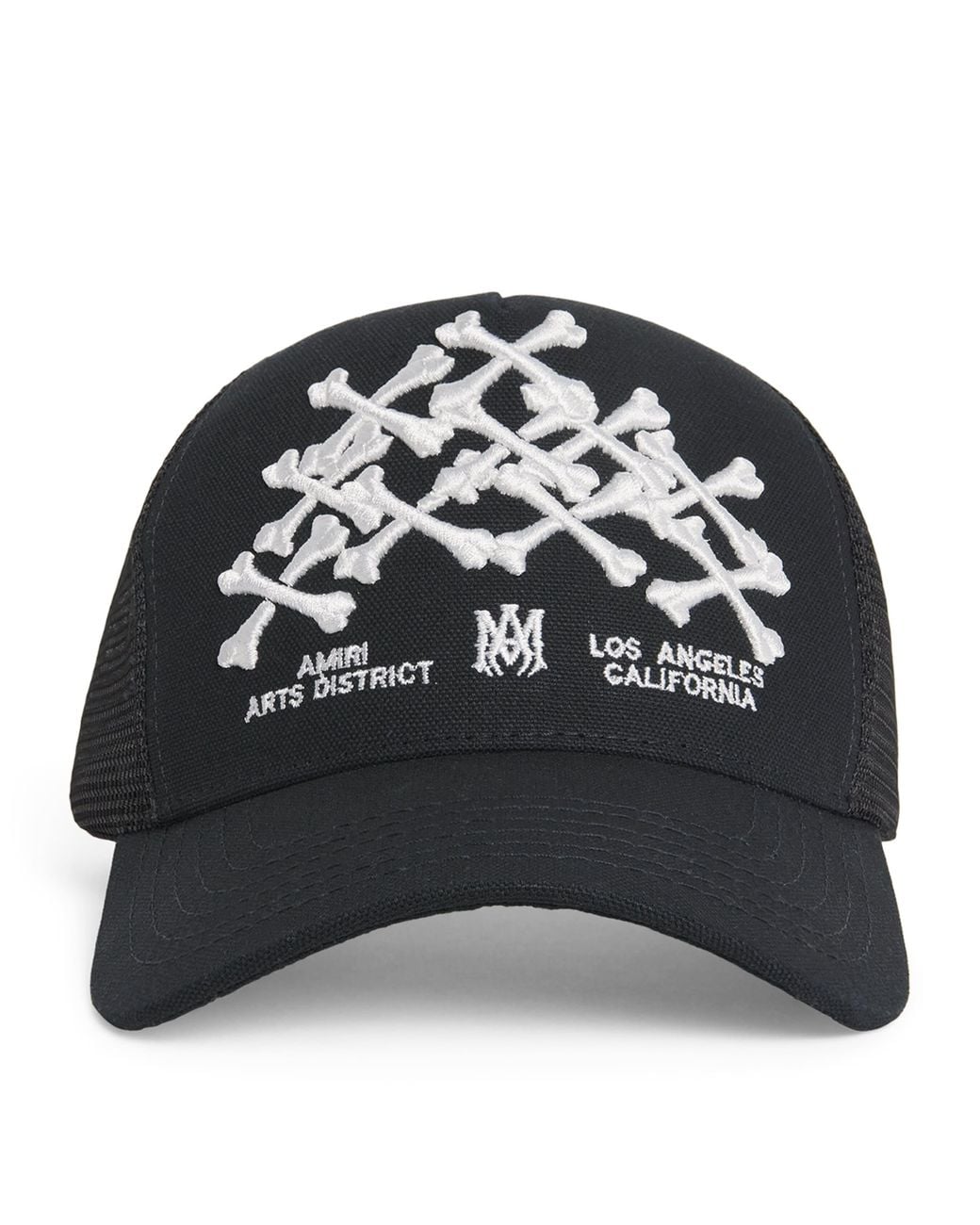 Amiri Stacked Bones Trucker Hat in Black for Men | Lyst