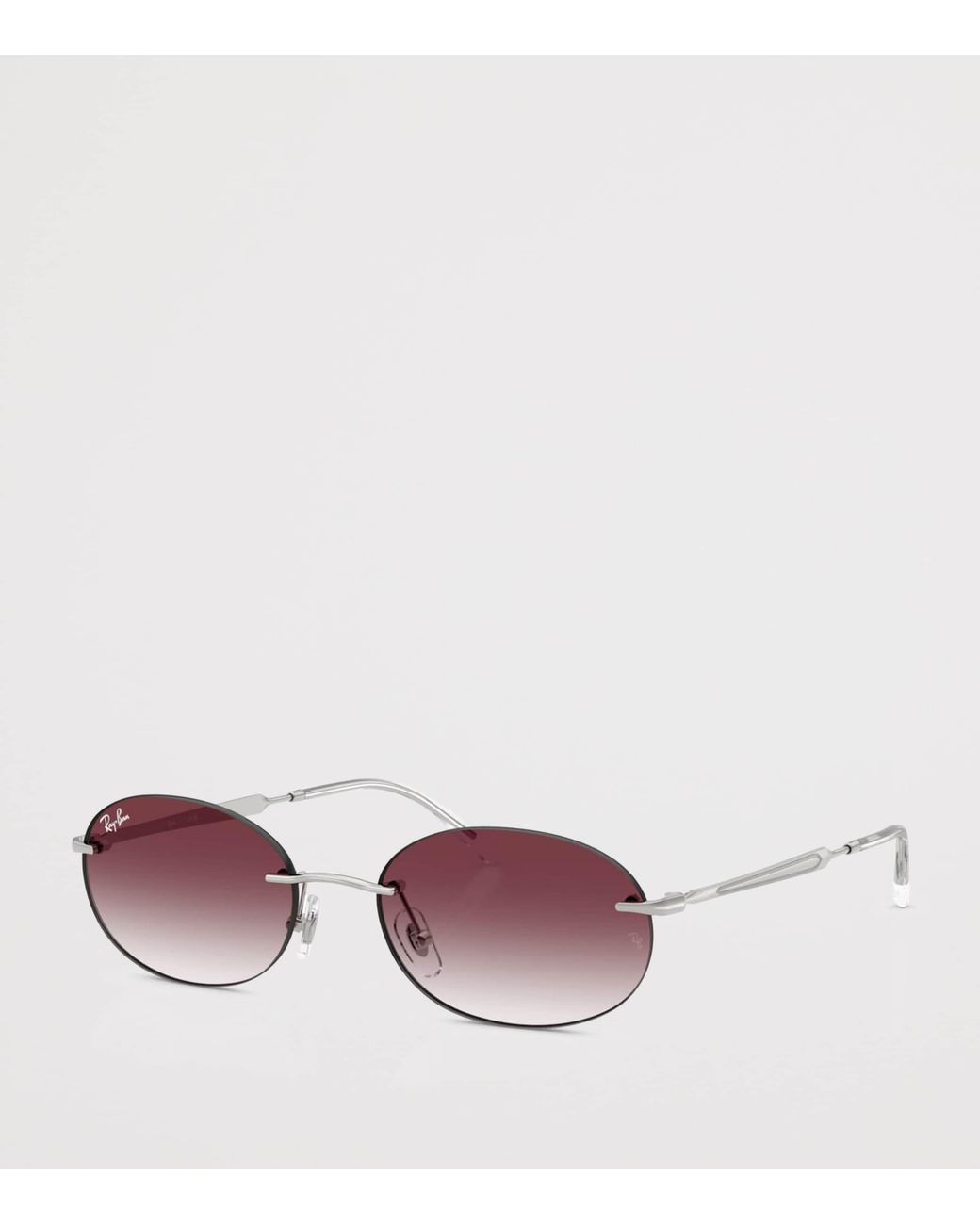 Ray-Ban Pink Rb3767 Metal Oval Sunglasses