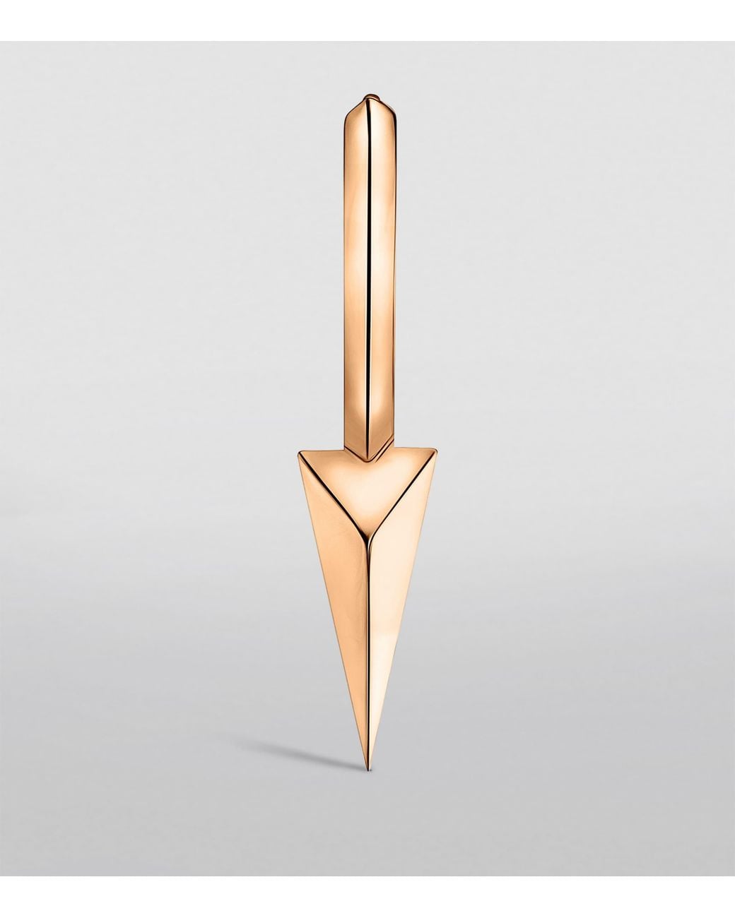 Maria Tash White Faceted Single Long Spike Hoop Earring