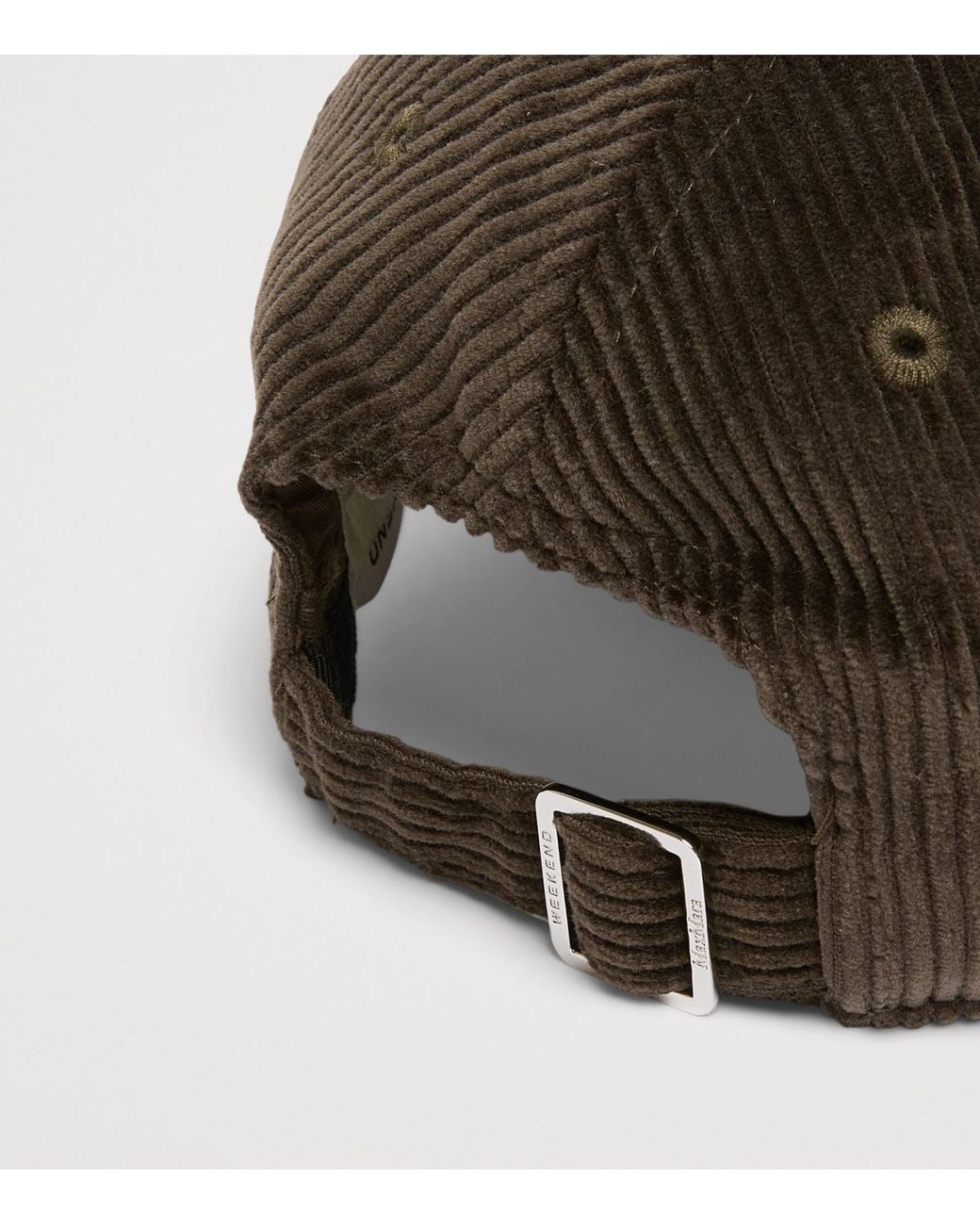 Weekend by Maxmara Brown Cotton Corduroy Baseball Cap