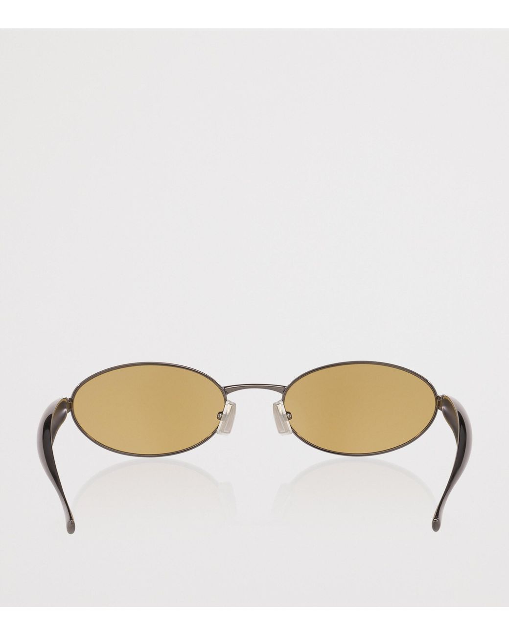 Bottega Veneta Metallic Oval Sardine Sunglasses
