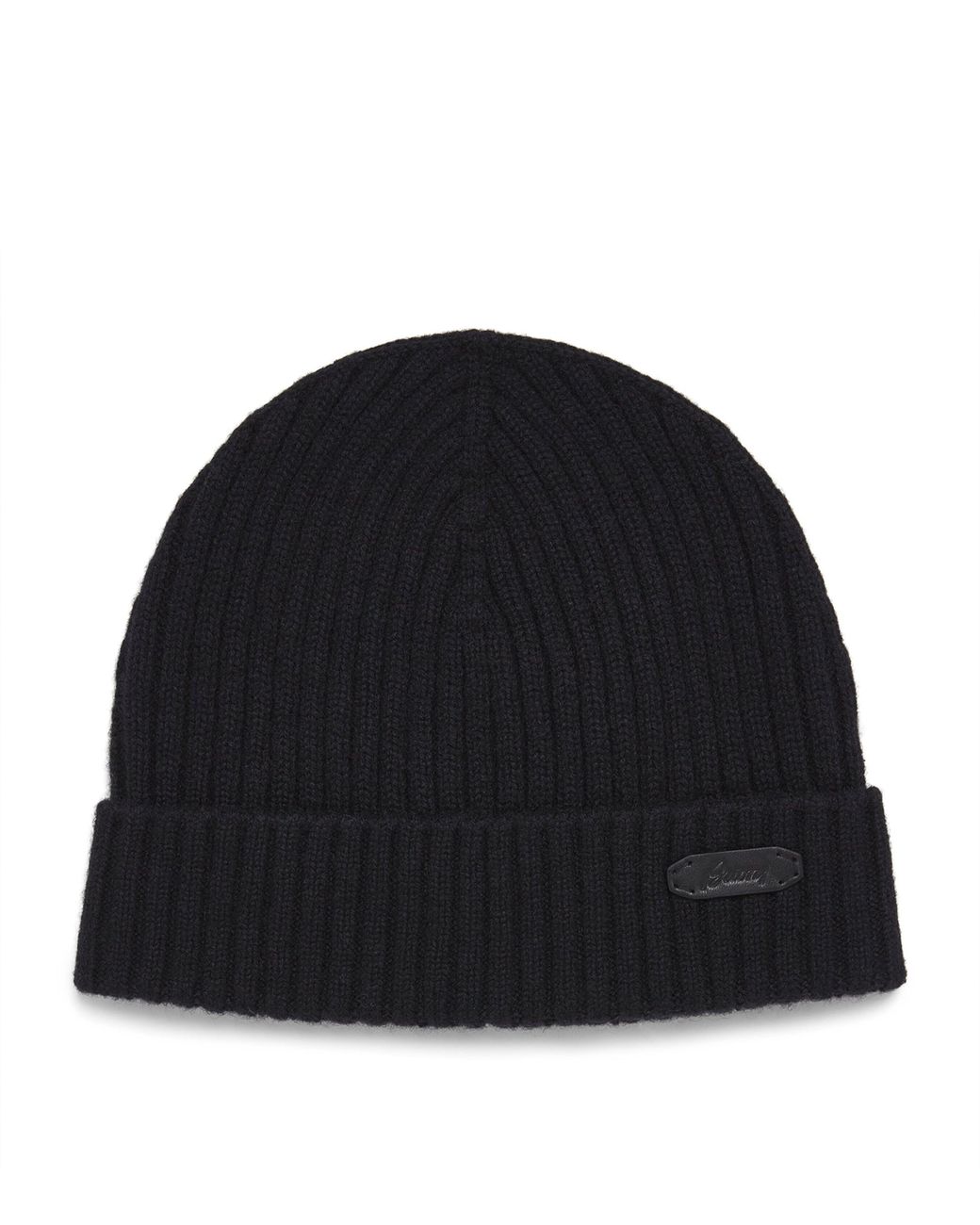Brioni Black Cashmere Beanie for men