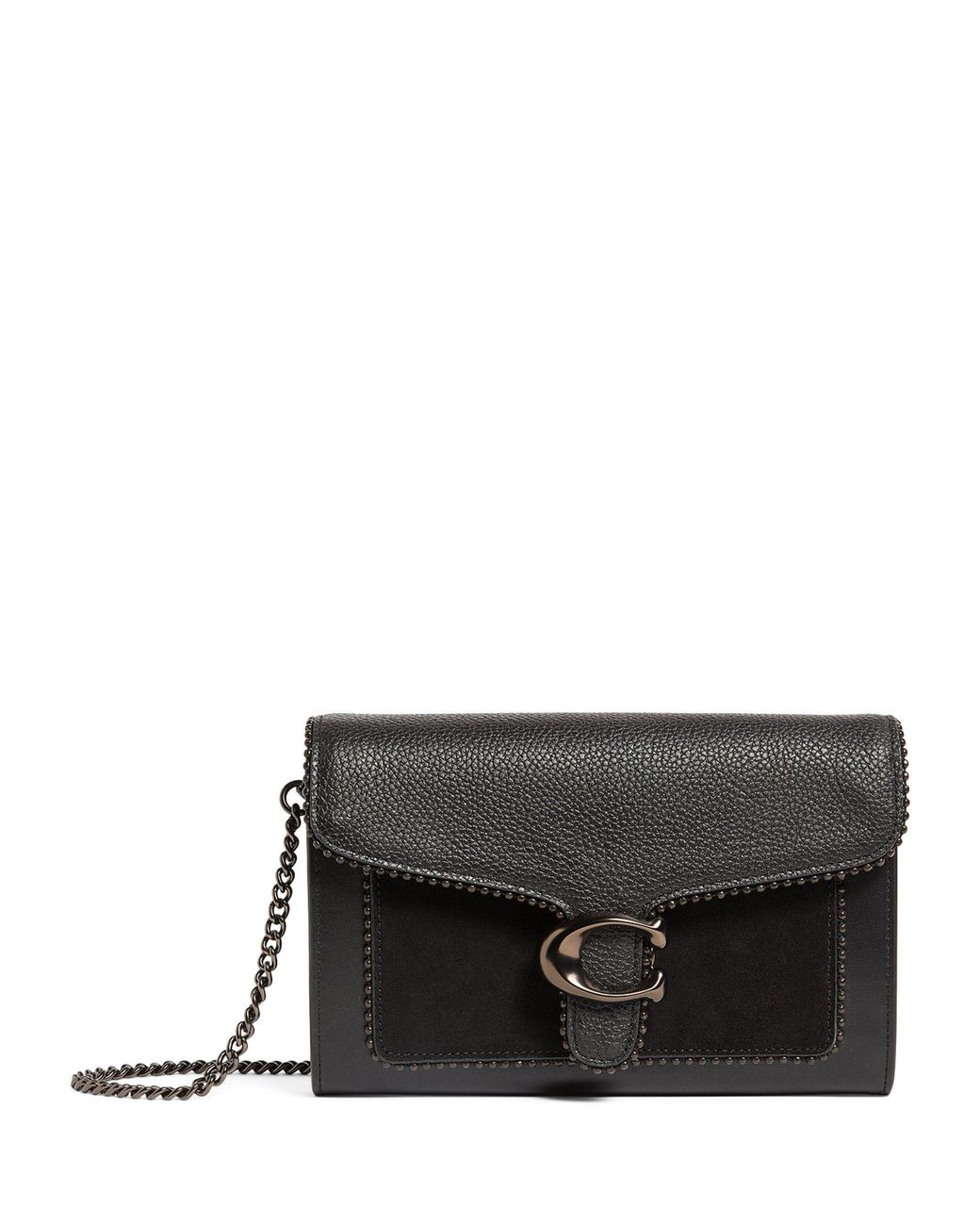COACH Leather Tabby Chain Crossbody Bag in Black Lyst UK