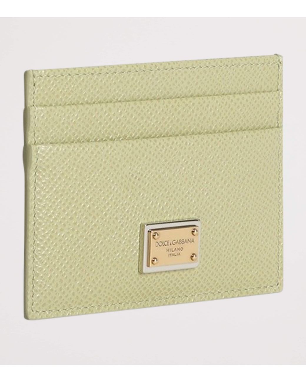 Dolce & Gabbana Natural Leather Dauphine Card Holder
