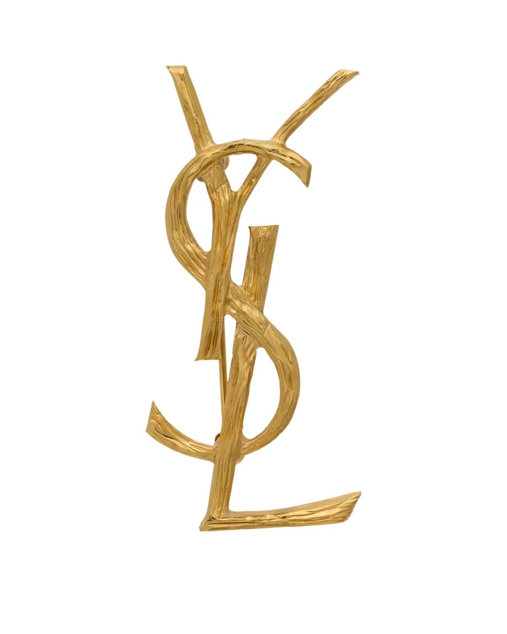 Saint Laurent Metallic Opyum Ysl Brooch