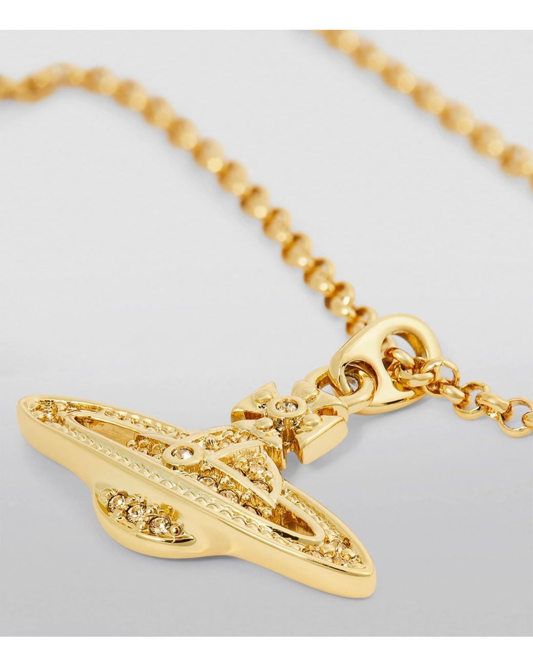 Vivienne Westwood Metallic Mini Bas Relief Pendant Necklace for men