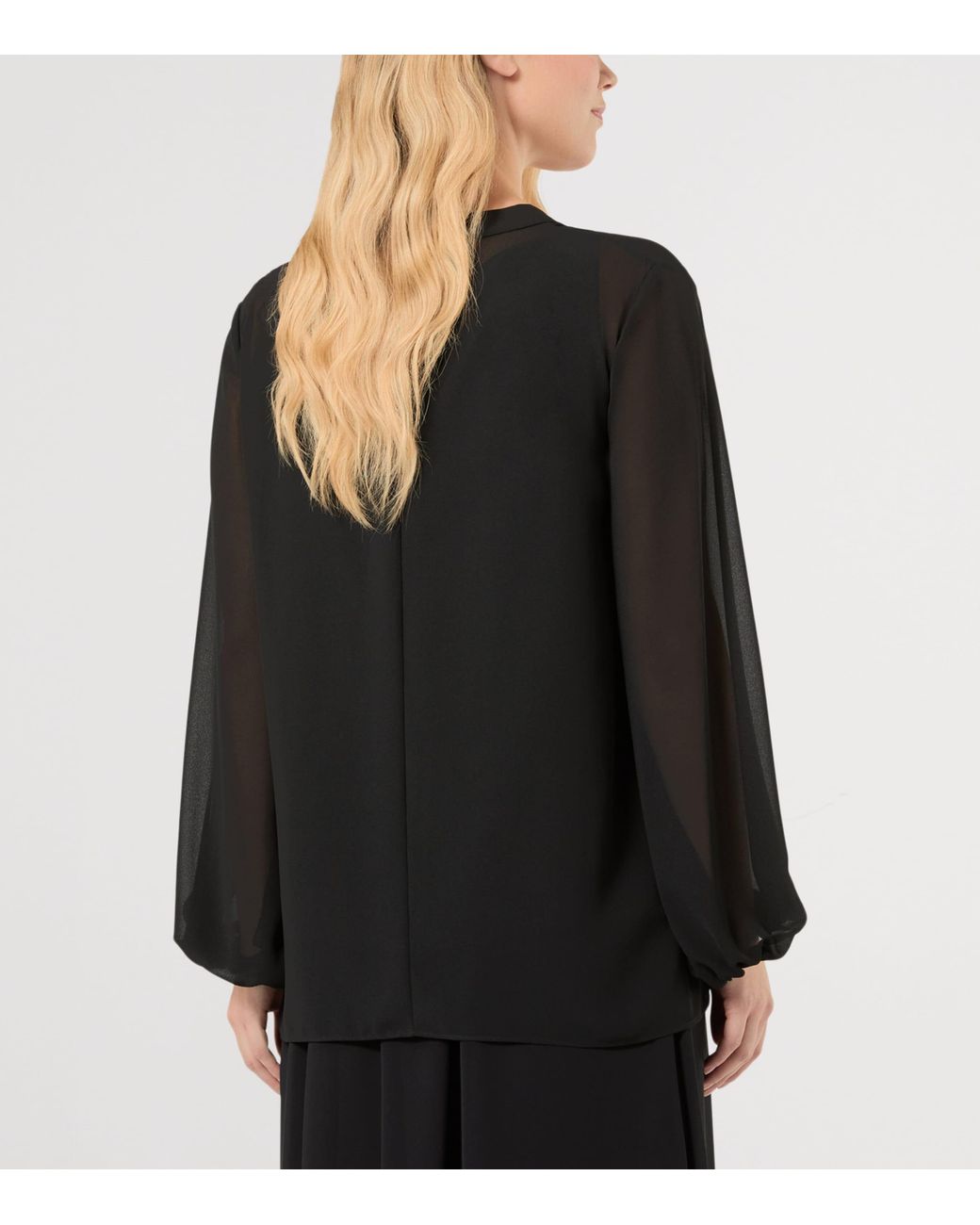 Marina Rinaldi Black Top And Blouse Set