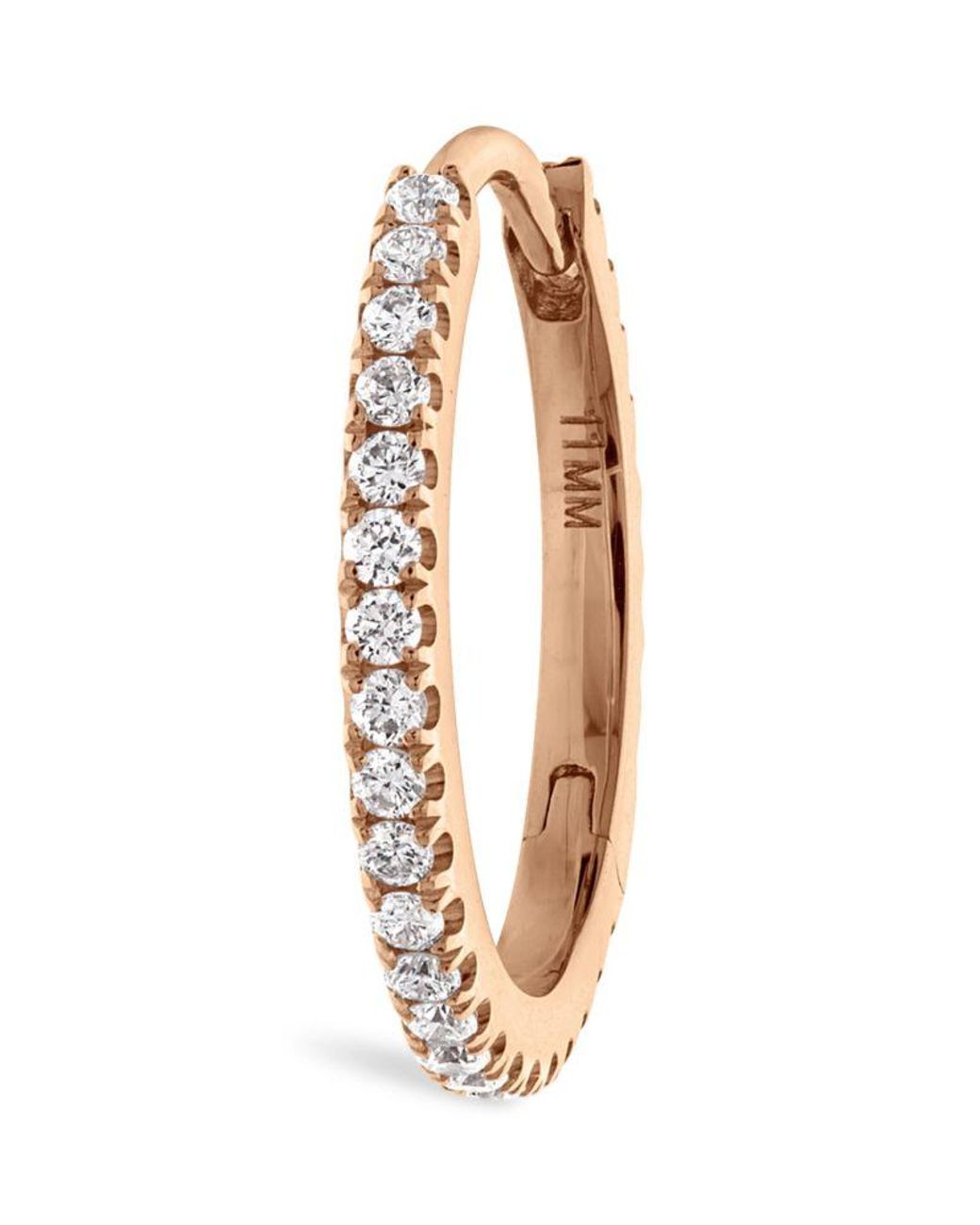 Maria Tash Metallic And Diamond Star Eternity Single Hoop Earring