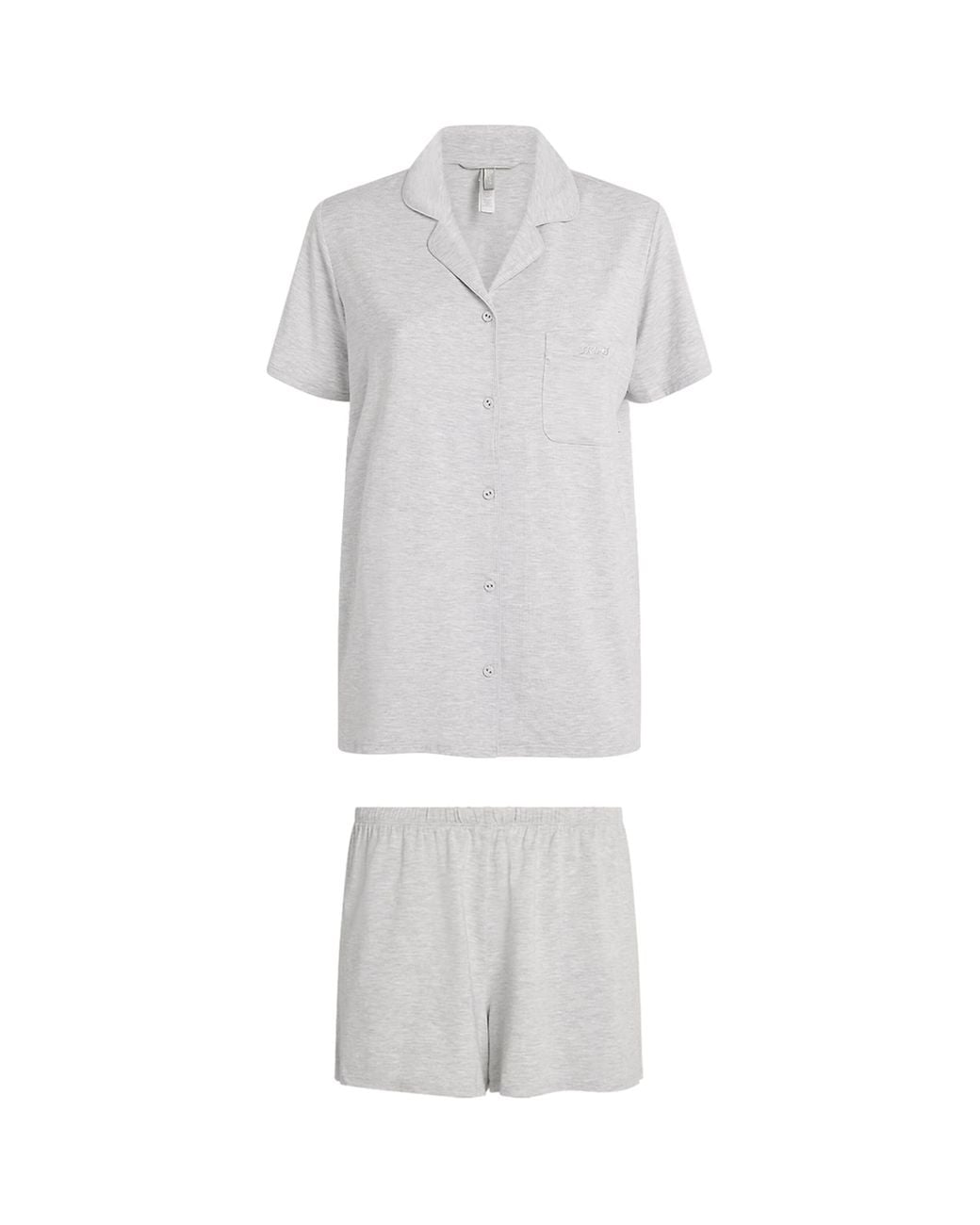 Skims White Sleep Short-Sleeve Pyjama Set