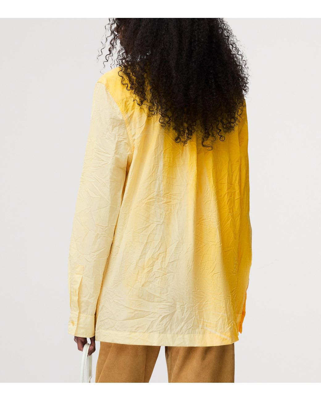 Loewe Yellow Cotton-Blend Dyed Shirt