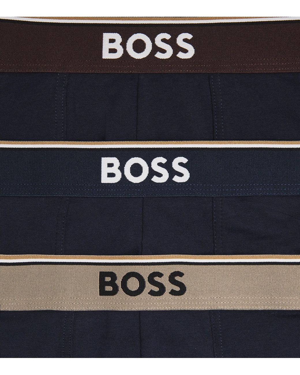 Boss Blue Stretch-Cotton Power Trunks for men