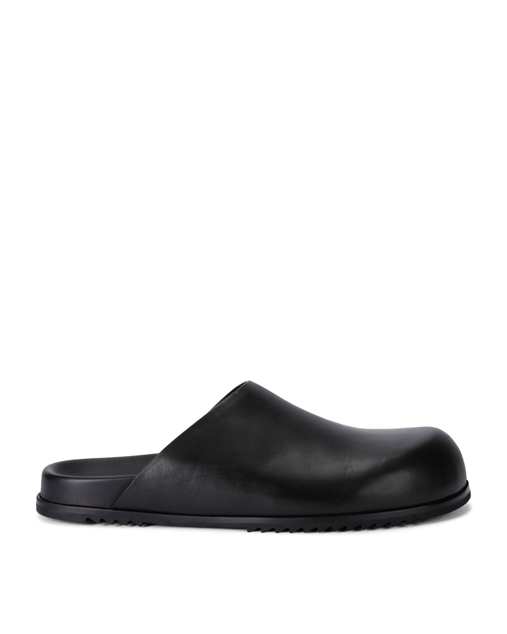 Rick Owens Black Leather Granola Mules