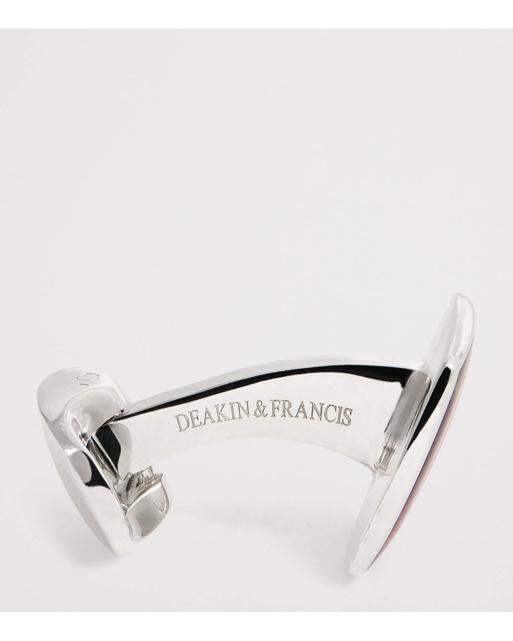 Deakin & Francis Red Sterling And Enamel Cufflinks for men