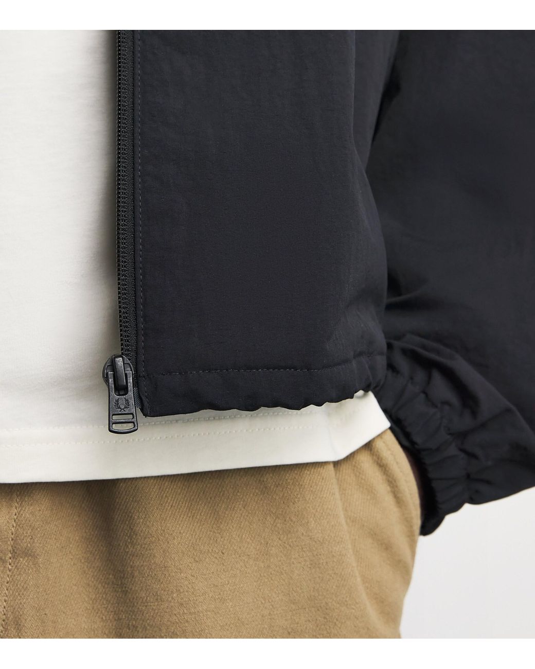 Fred Perry Blue Taslan Oversized Shell Jacket for men