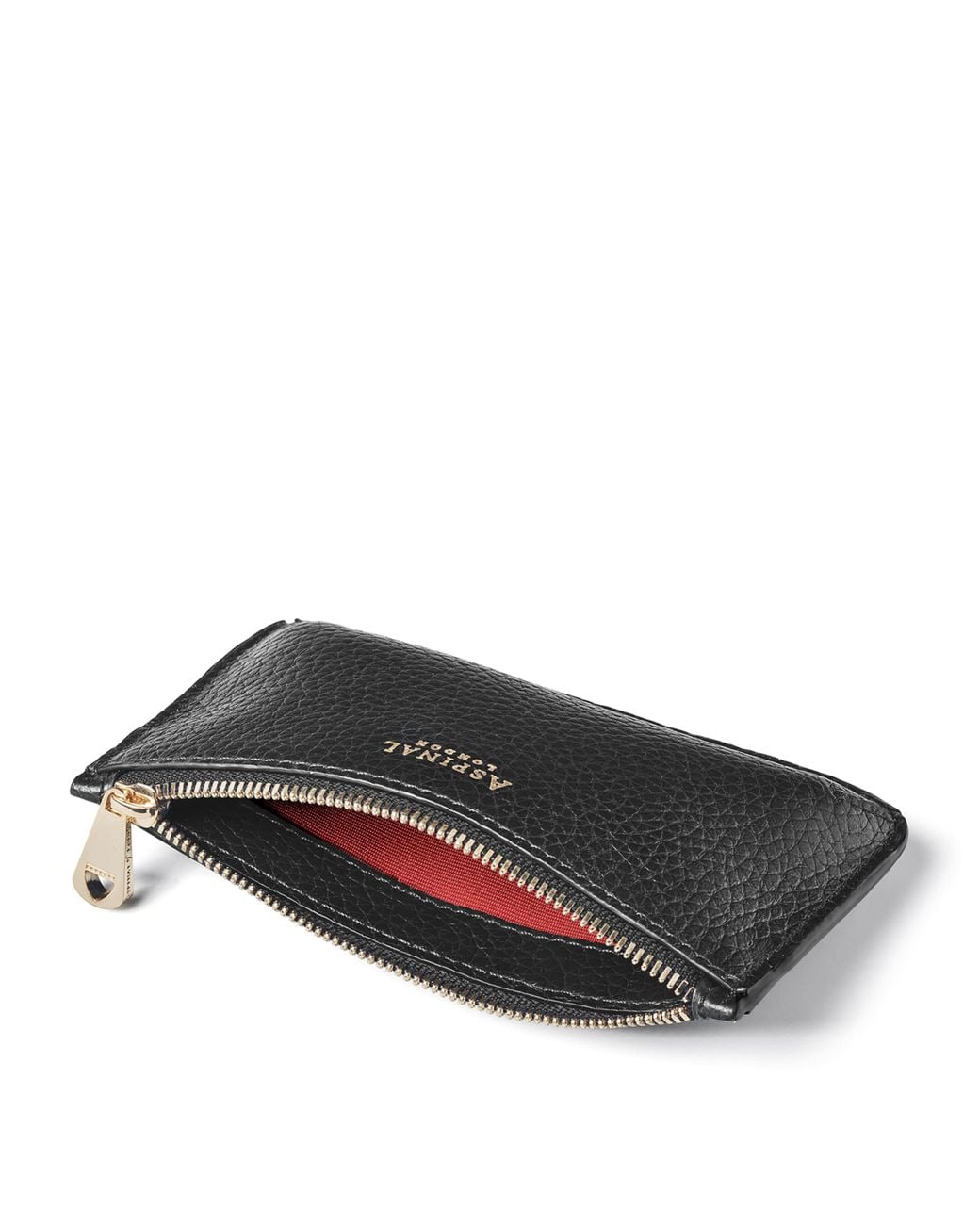 Aspinal Black Leather Ella Card Holder