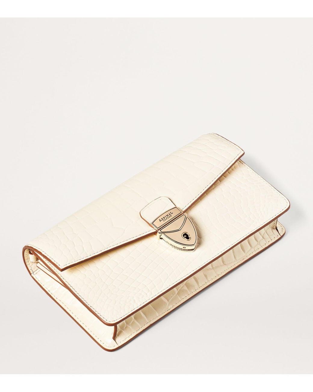 Aspinal Natural Mayfair 2 Clutch Bag
