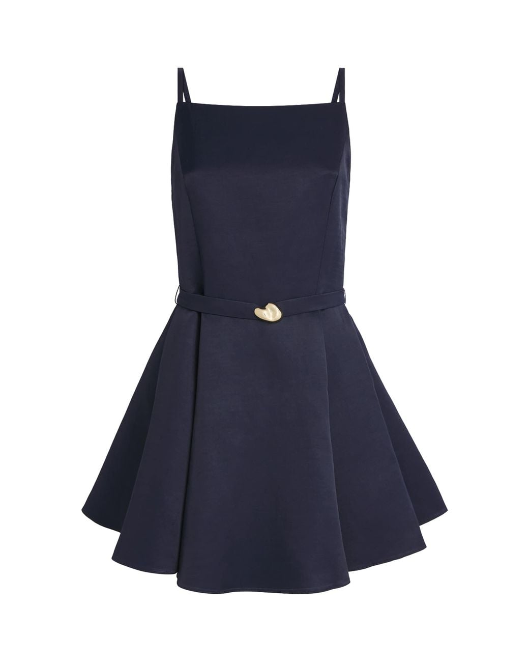 Maje Blue Faille Embellished Mini Dress