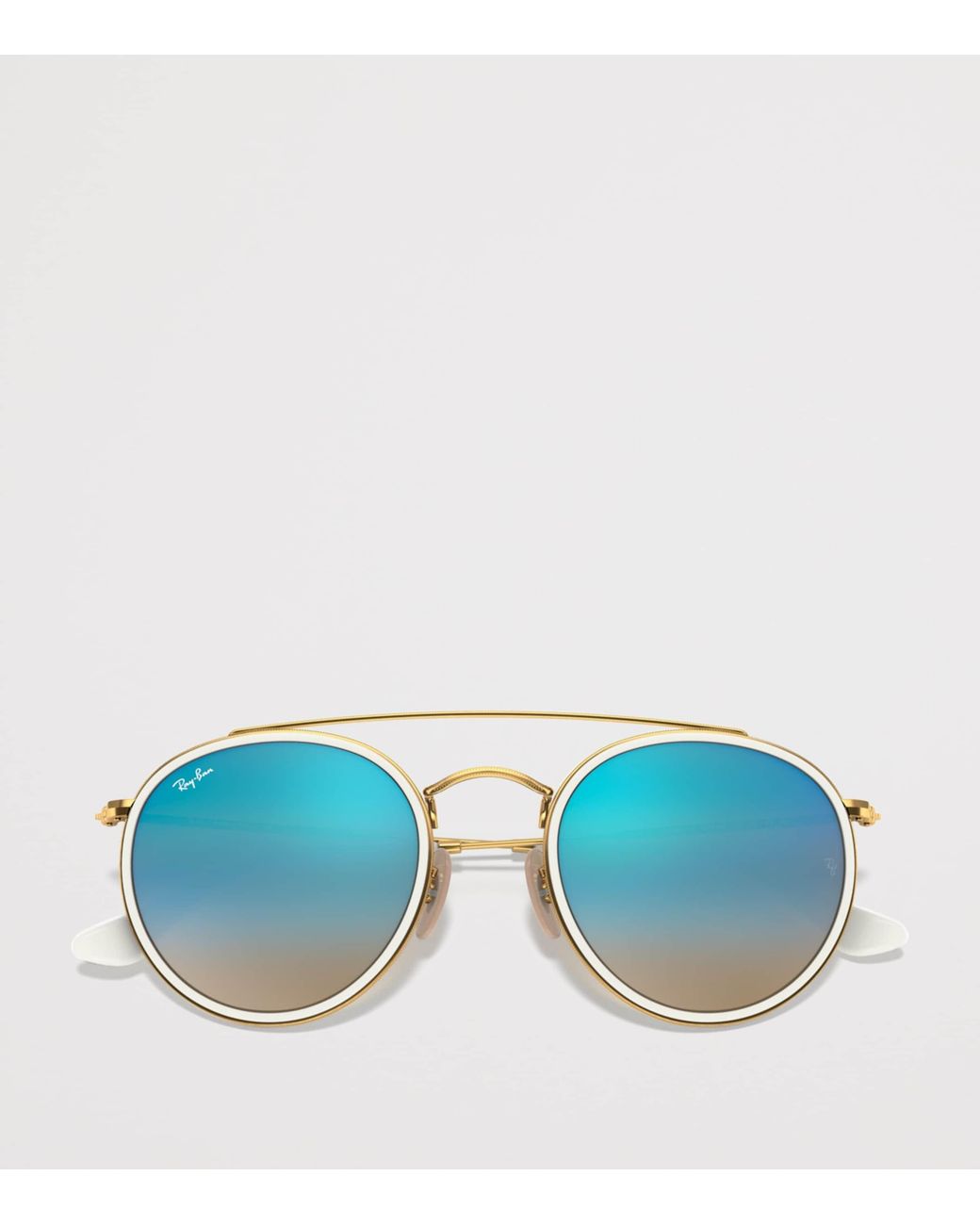Ray-Ban Blue Round Double-Bridge Sunglasses