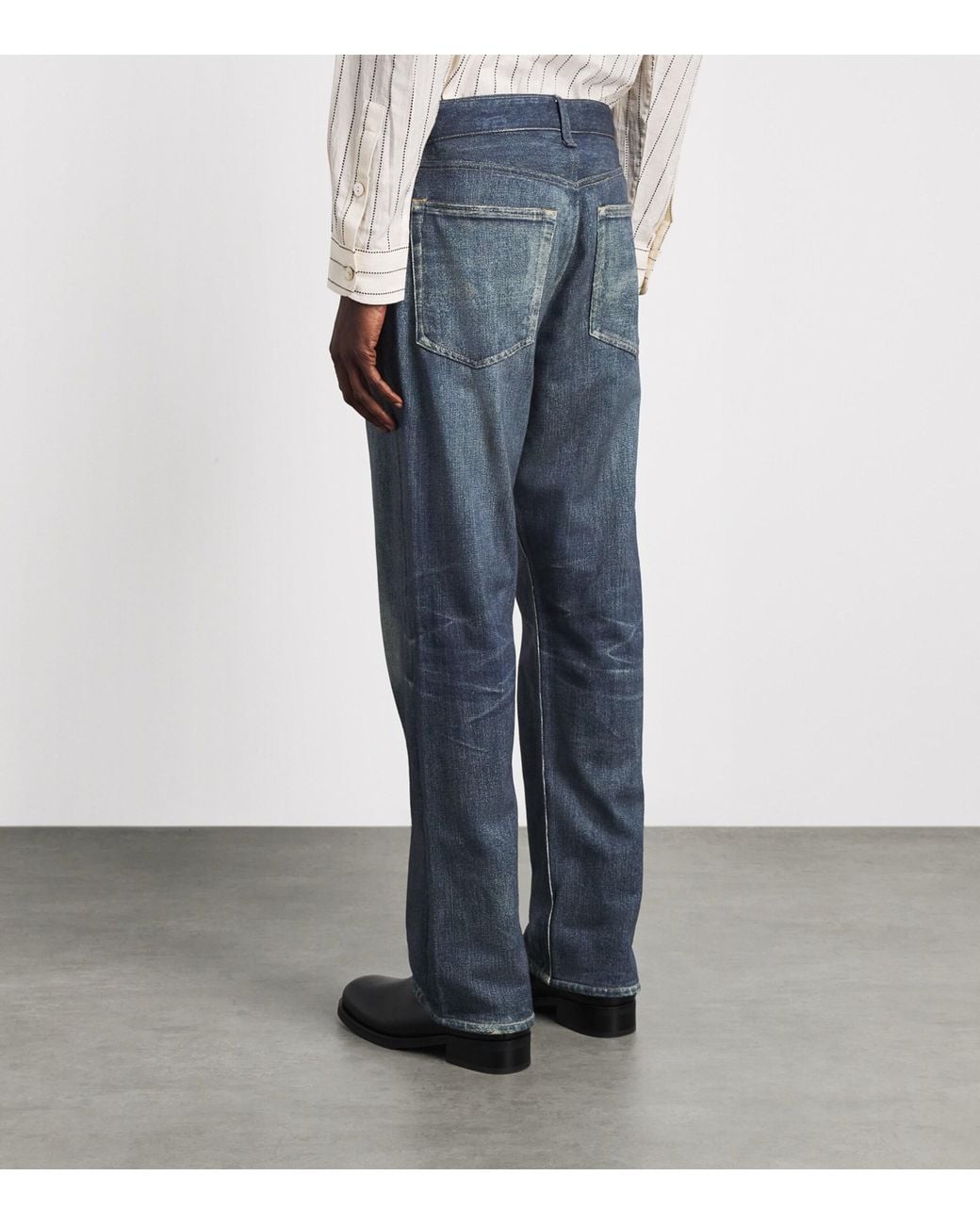 Rag & Bone Blue Miramar Wide-Leg Jeans for men