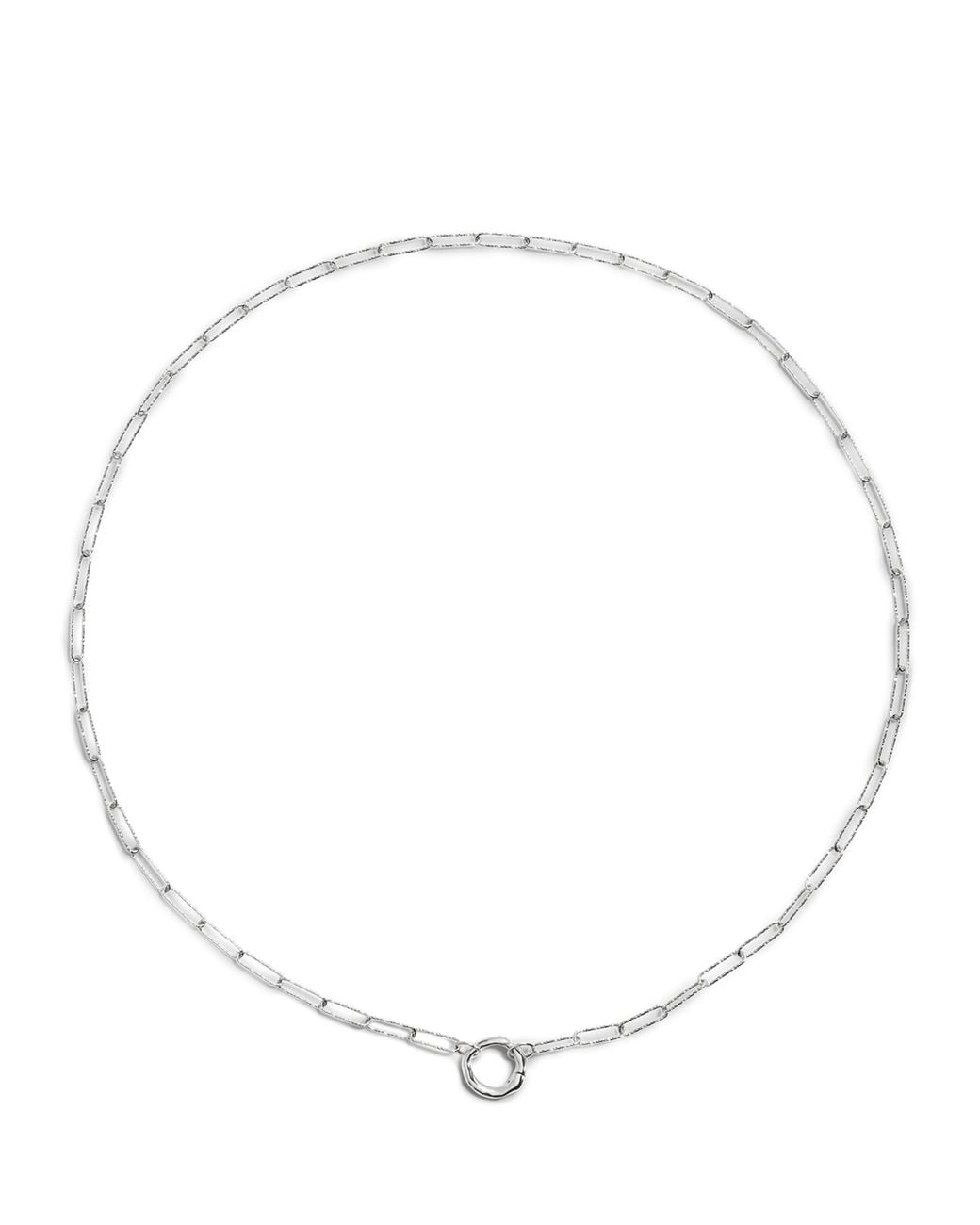 Monica Vinader Metallic Sterling Alta Charm Necklace