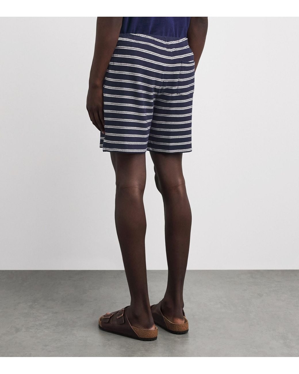 Polo Ralph Lauren Blue Cotton-Blend Pointelle Jersey Shorts for men