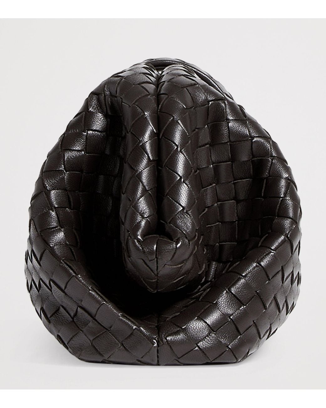 Bottega Veneta Black Leather Lauren 1980 Clutch Bag
