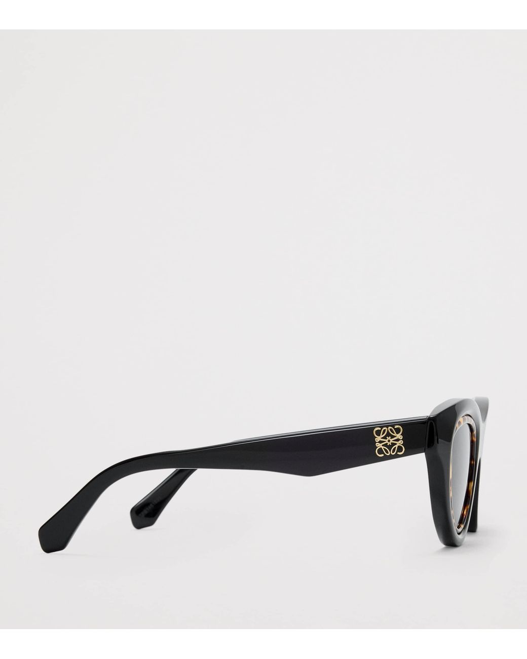 Loewe Black Acetate Mini Cat Eye Anagram Sunglasses