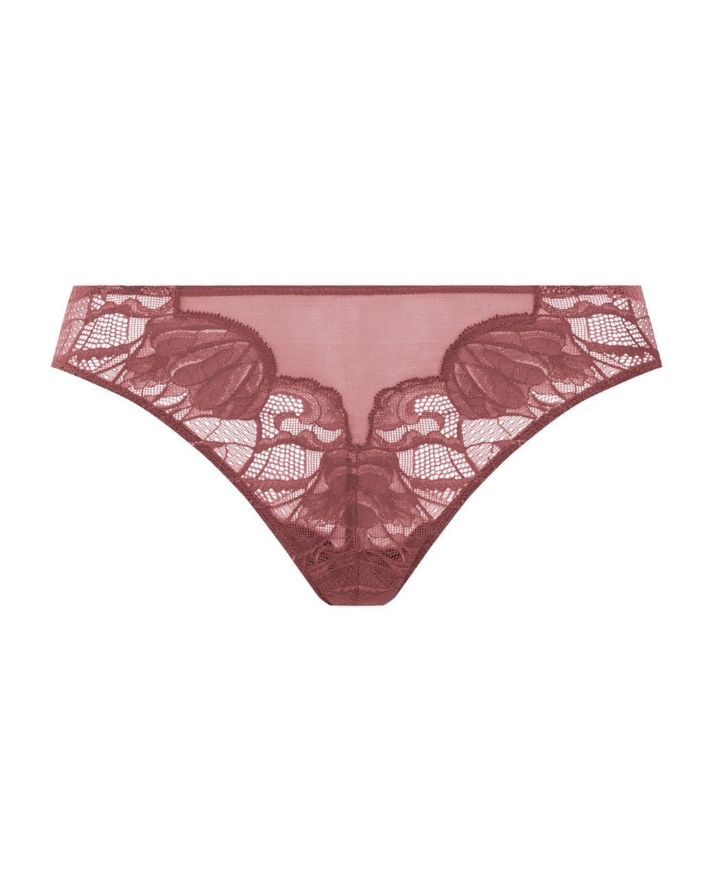 Hanro Pink Lace-Trim Lysia Thong