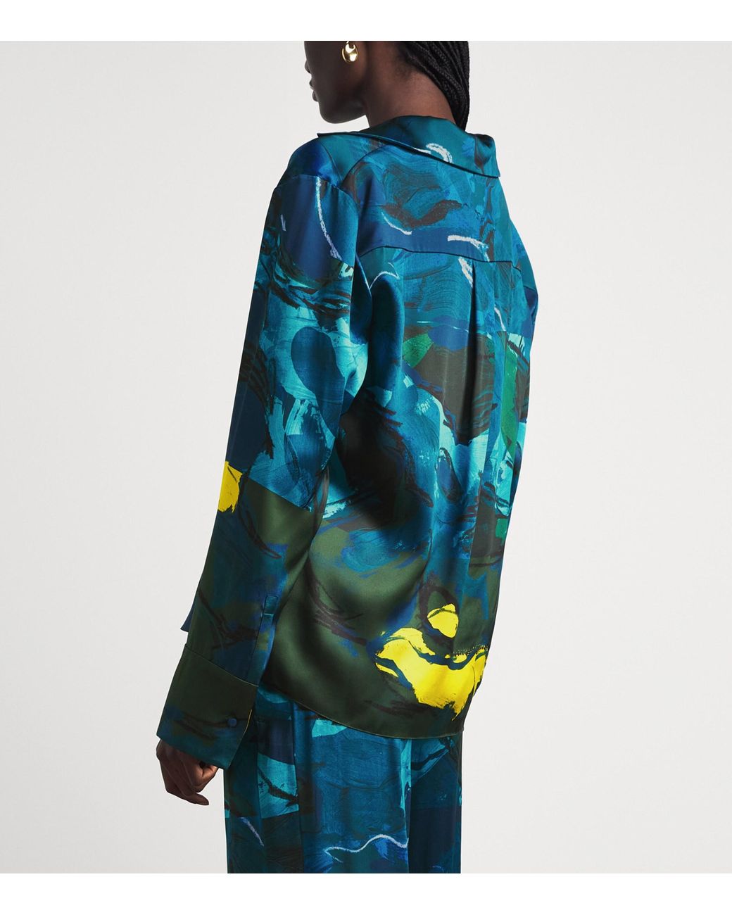 Roksanda Blue V-Neck Delan Shirt