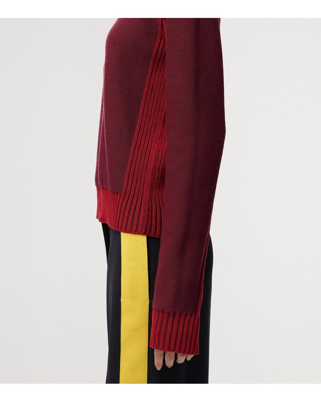 Loewe Red Contrast-Trim Sweater