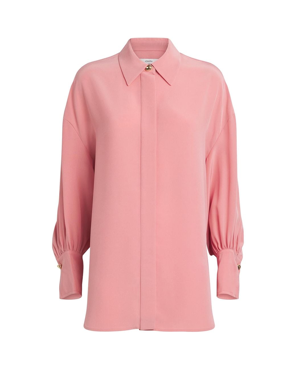Joseph Pink Satin Camilia Blouse