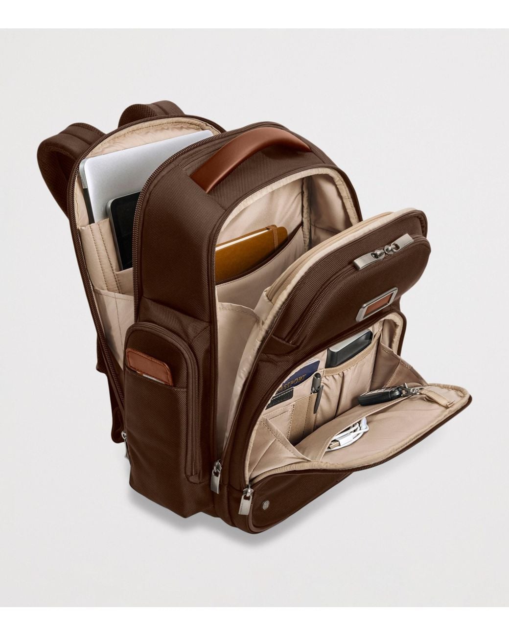 Briggs & Riley Brown Large Cargo Backpack