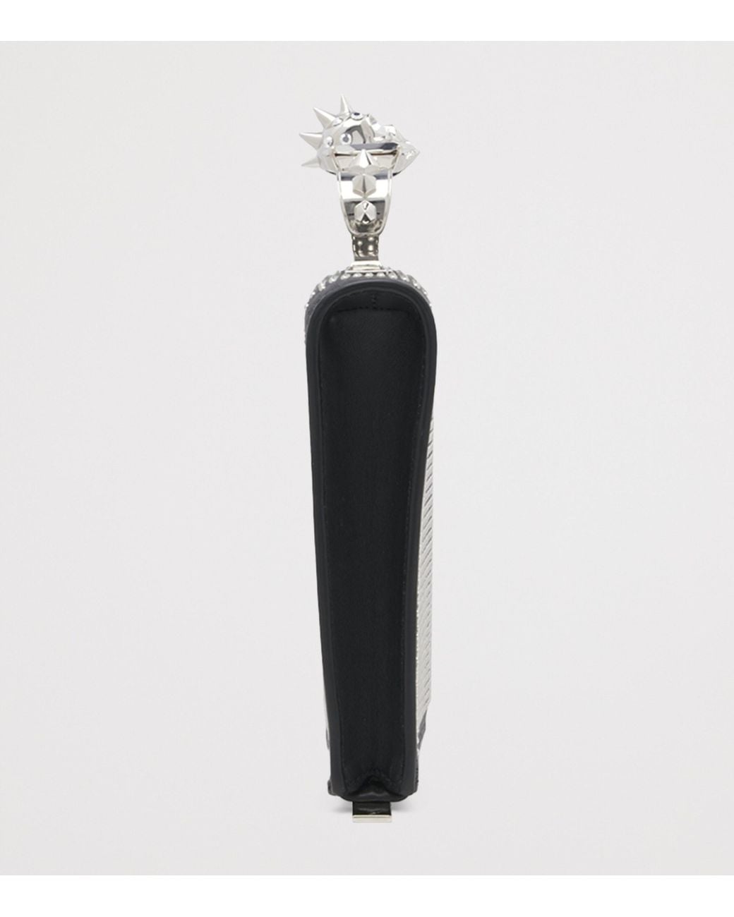 McQueen Black Skull Four-Ring Pouch