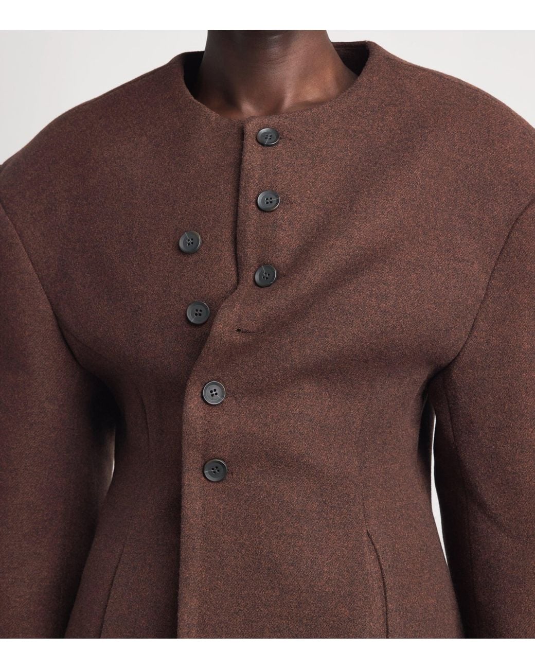 Source Unknown Brown Banton Double-Breasted Jacket