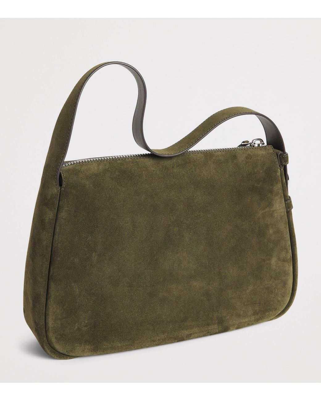 Tory Burch Green Suede Romy Shoulder Bag