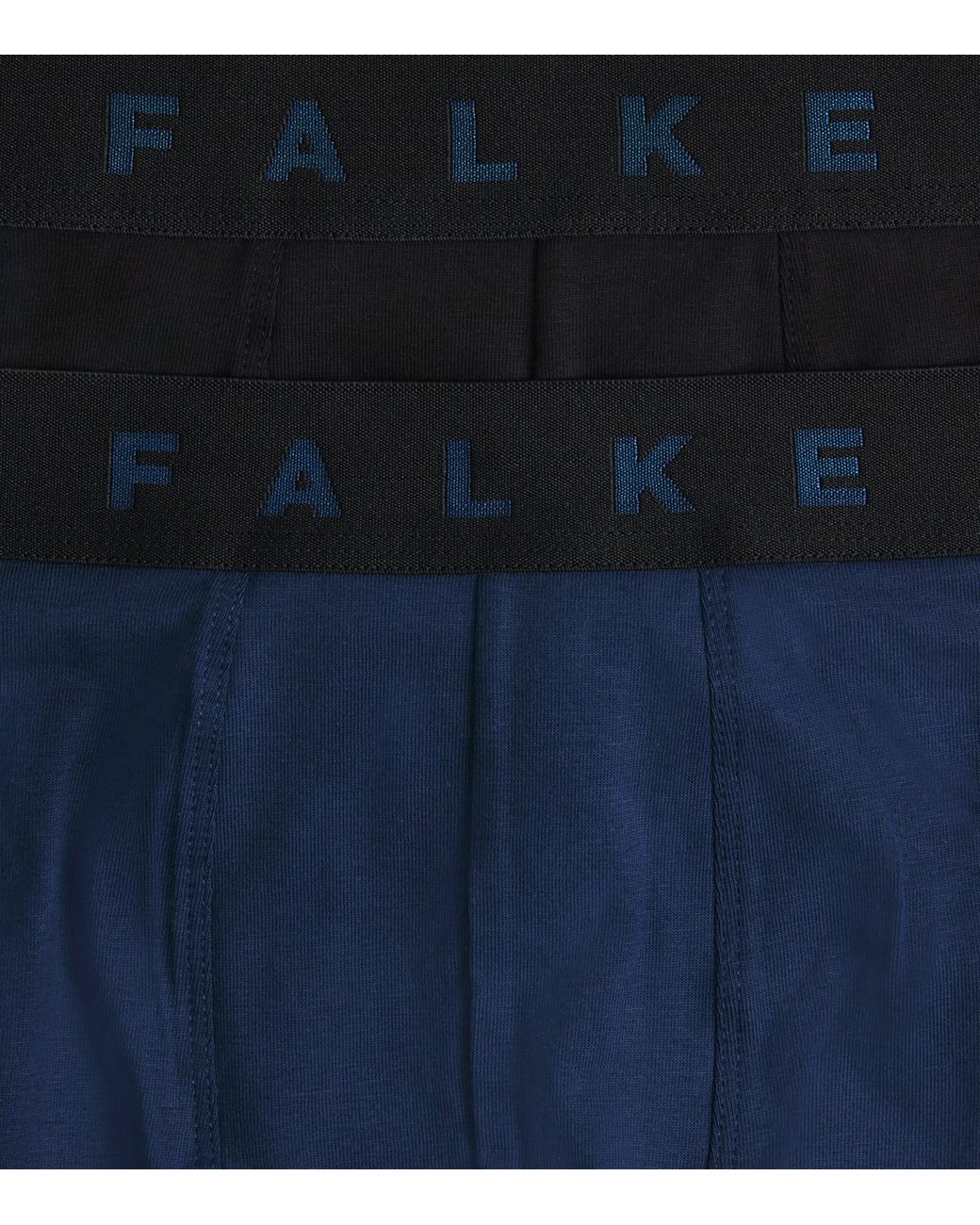 Falke Blue Stretch-Egyptian Cotton Boxer Briefs for men