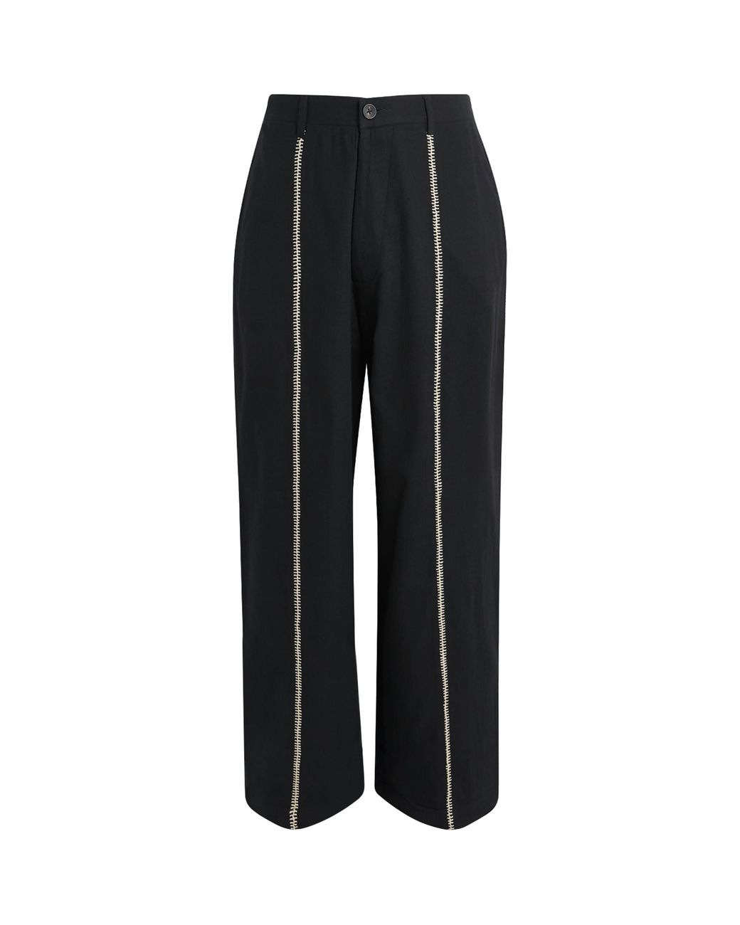 Kartik Research Black Wool Manari Trousers for men