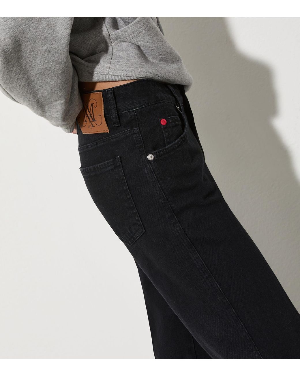 MAX&Co. Black High-Rise Flared Jeans