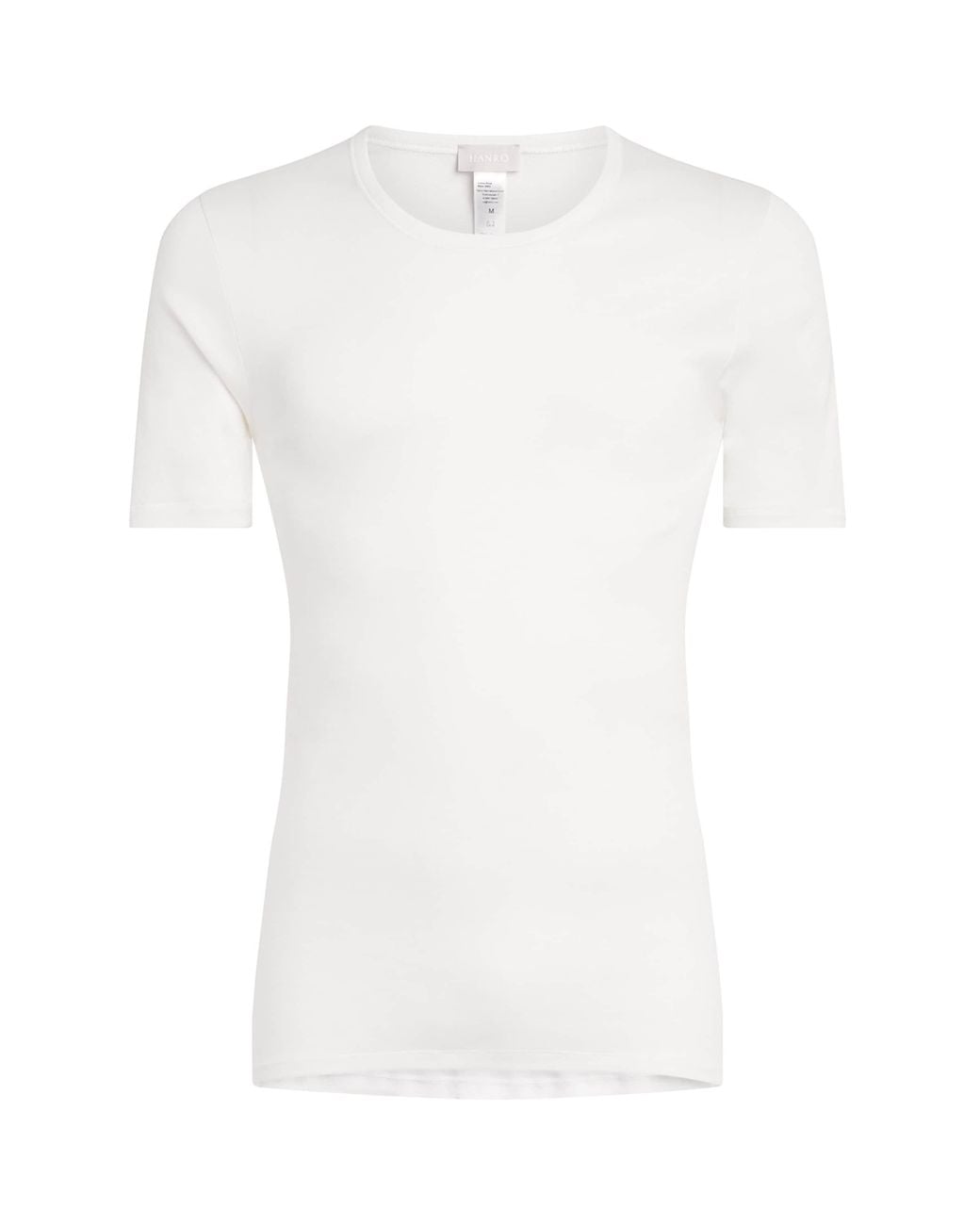 Hanro White Cotton Round-Neck T-Shirt for men