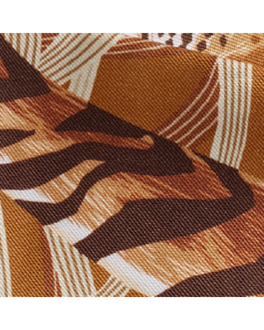 Cartier White Silk Panthère And Tigre Scarf