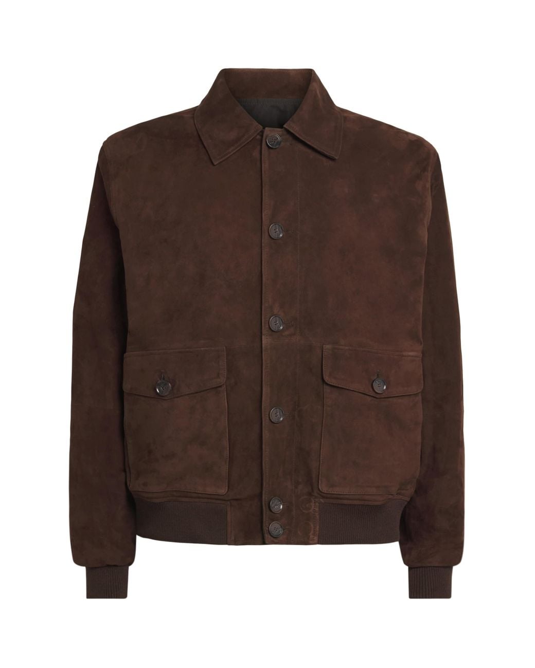 Arma Brown Lamb Suede Tomme Reversible Jacket for men