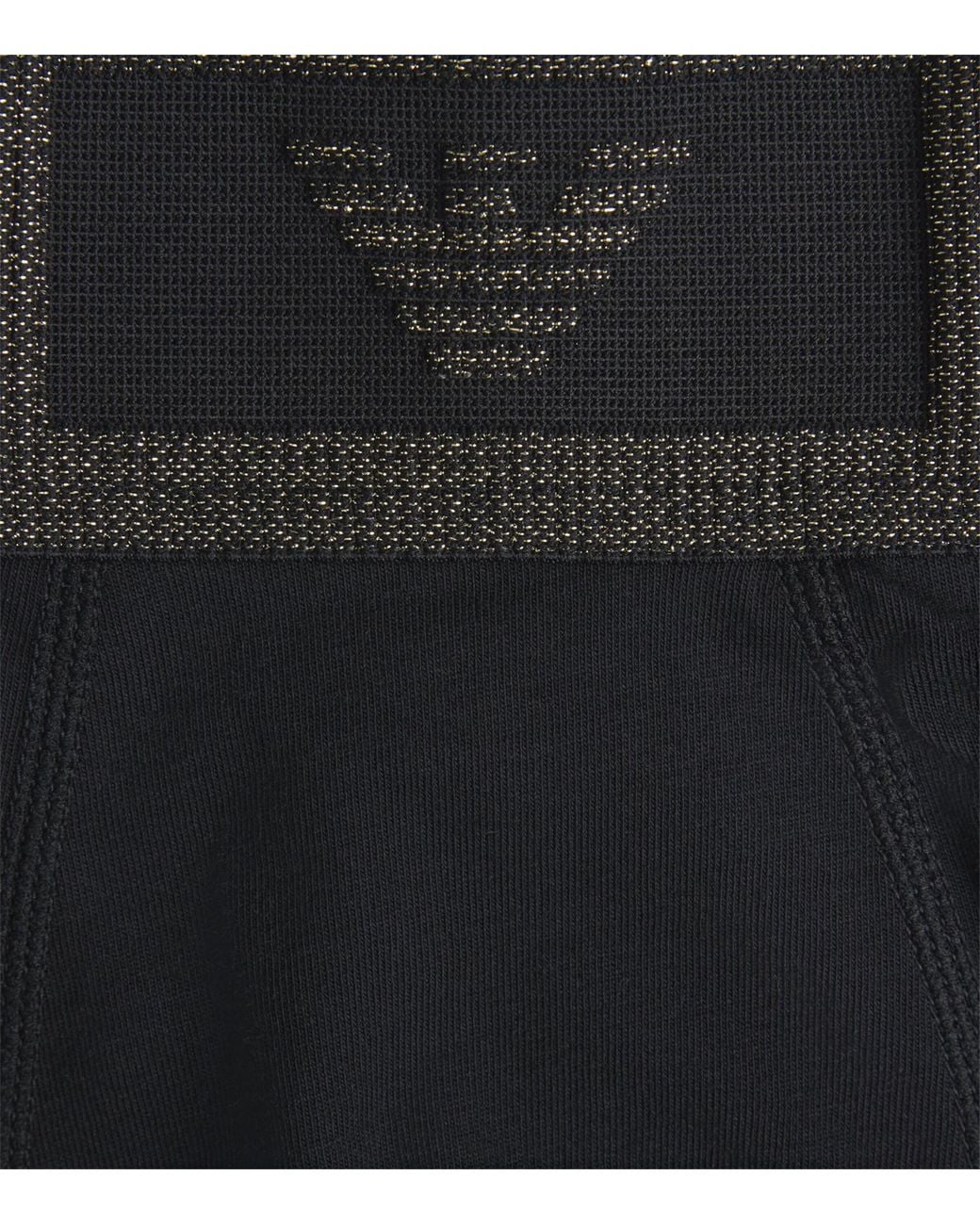 Emporio Armani Black Stretch-Cotton Logo Boxer Briefs for men
