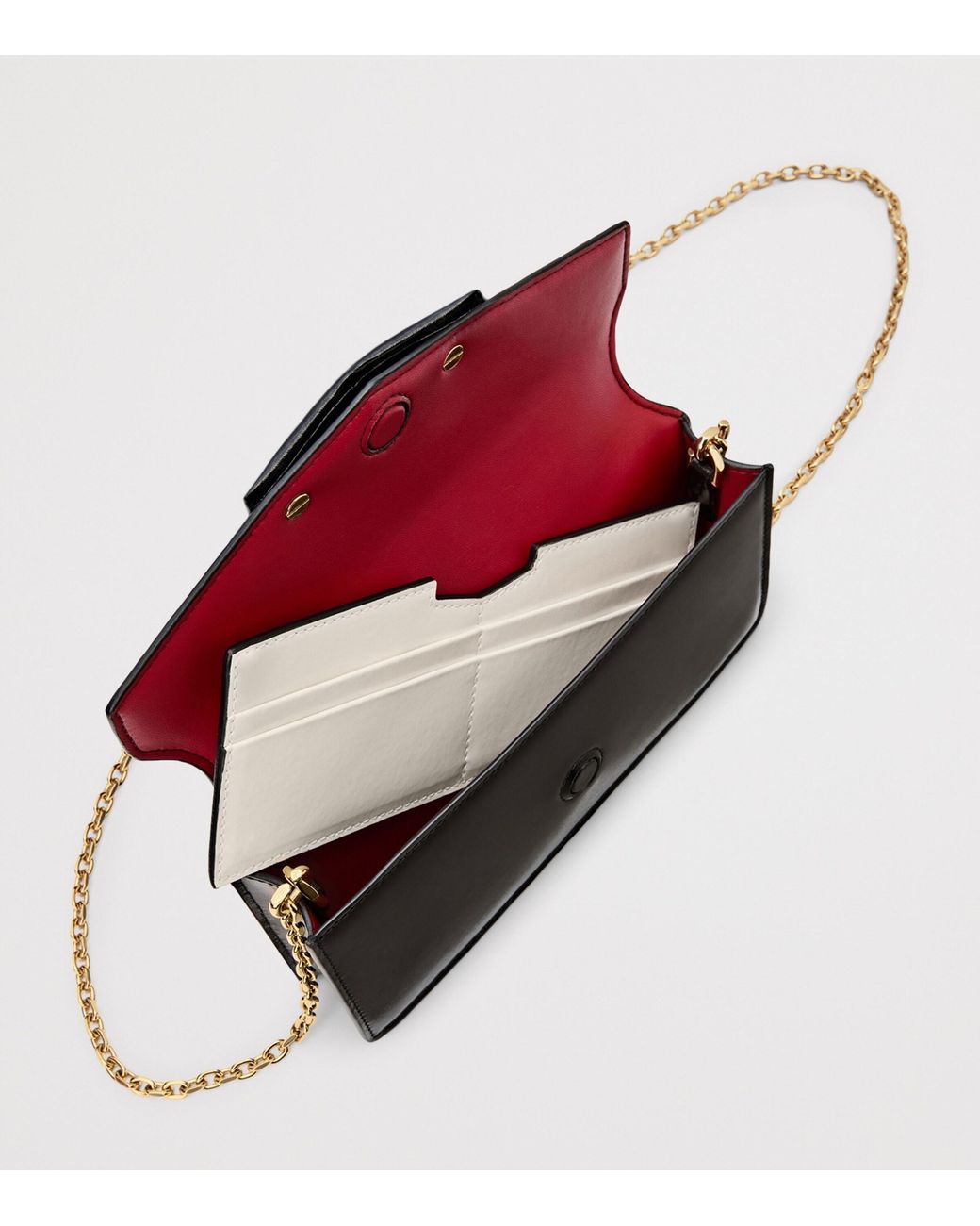 Givenchy Black Leather Antigona Chain Wallet