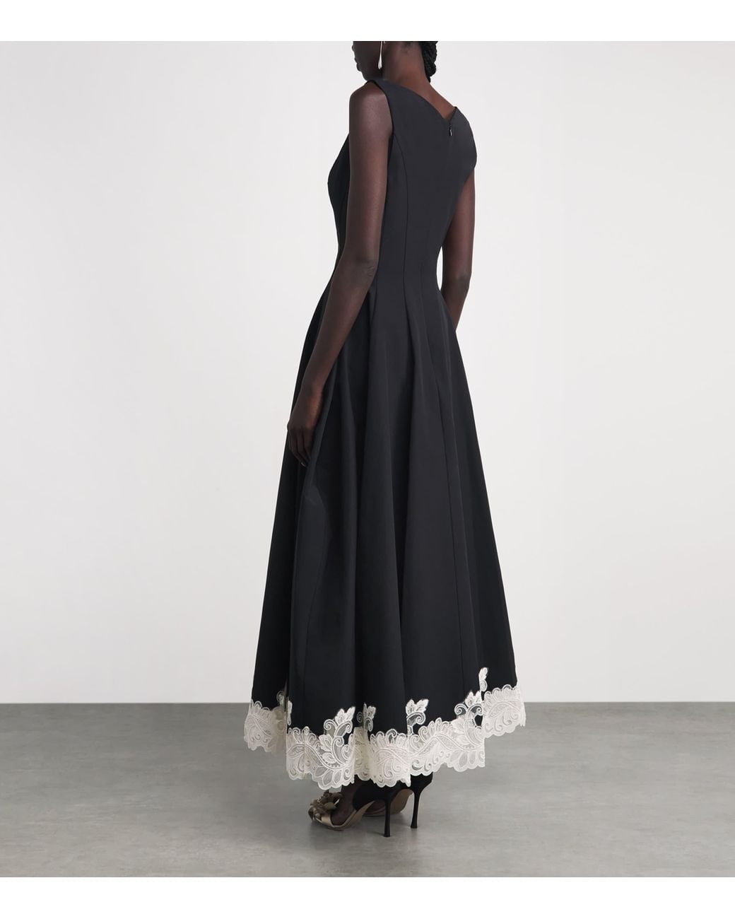 Jonathan Simkhai Black Cotton Mira Midi Dress