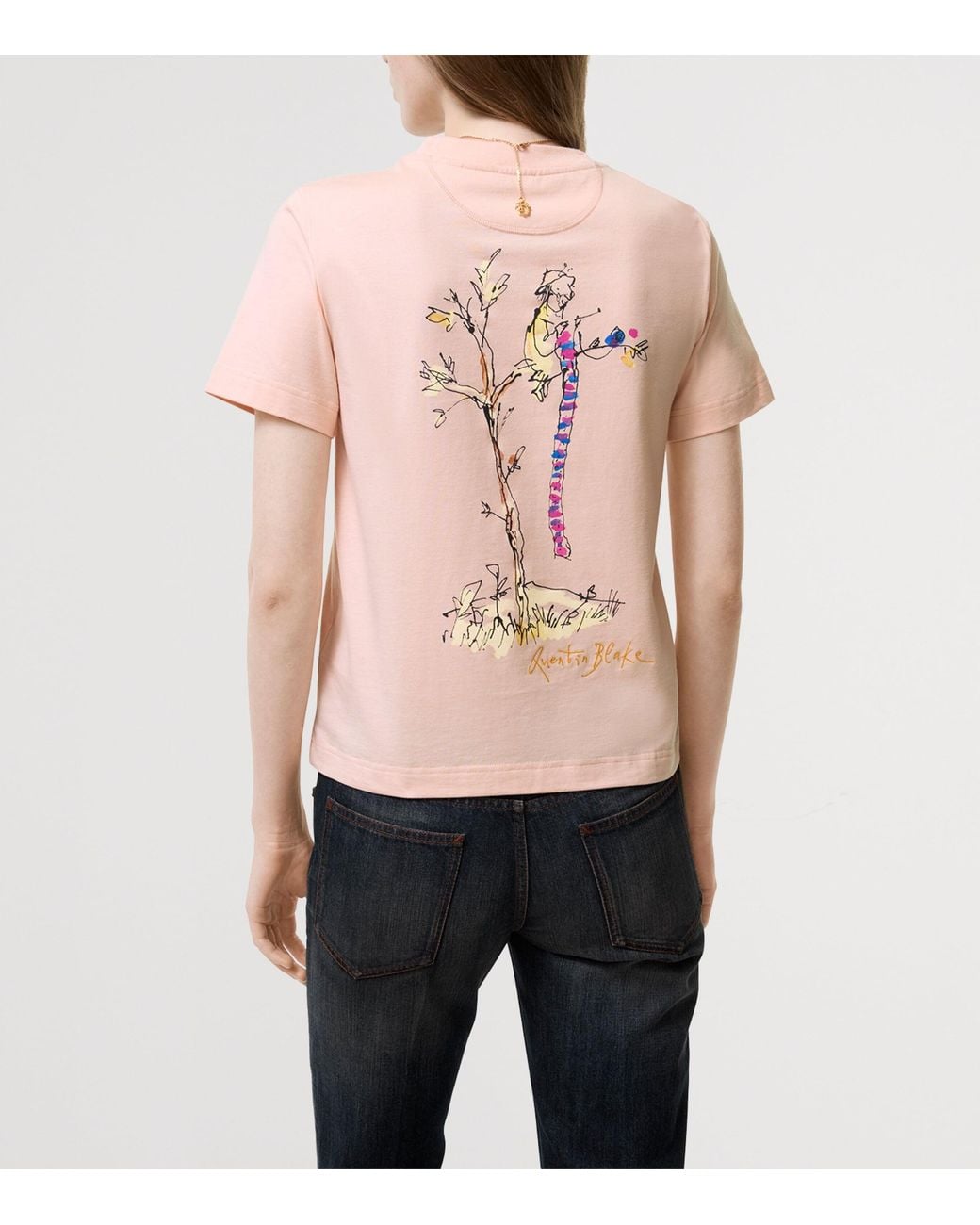 Burberry Pink Cotton Brave Little Tree T-Shirt
