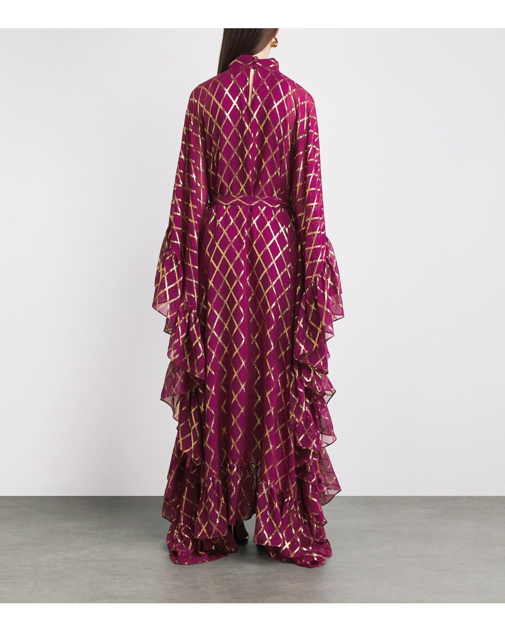 Taller Marmo Purple Eccentrica Kaftan Gown