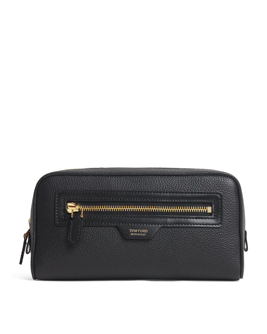 Tom Ford Black Leather Wash Bag for men